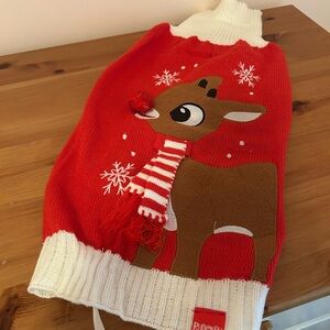 Rudolph The Red Nosed Reindeer Dog Sweater